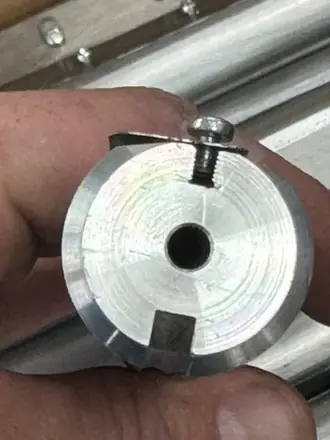 Faced aluminium disc with centre bore