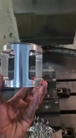 Machining in progress at the workshop
