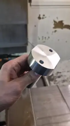 Machining in progress at the workshop