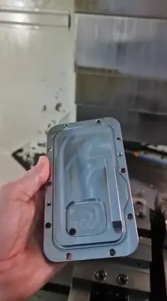 Machining in progress at the workshop