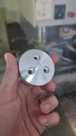 Machining in progress at the workshop