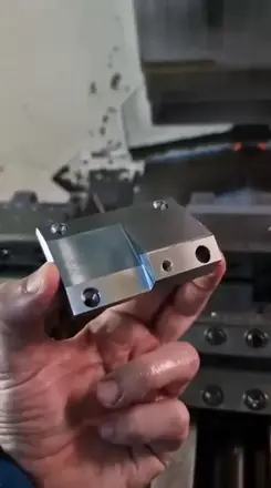 Machining in progress at the workshop